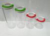 borosilicate glass canister with sealed lids sets
